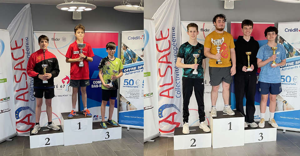 Championnat Départemental du Bas-Rhin 2026 - Podiums