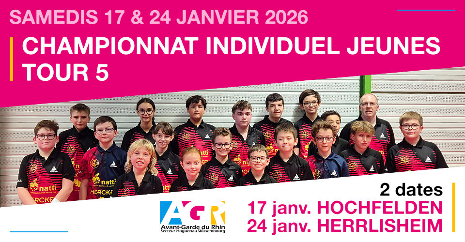 Championnat Individuel Jeunes - 5ème tour 2025-2026