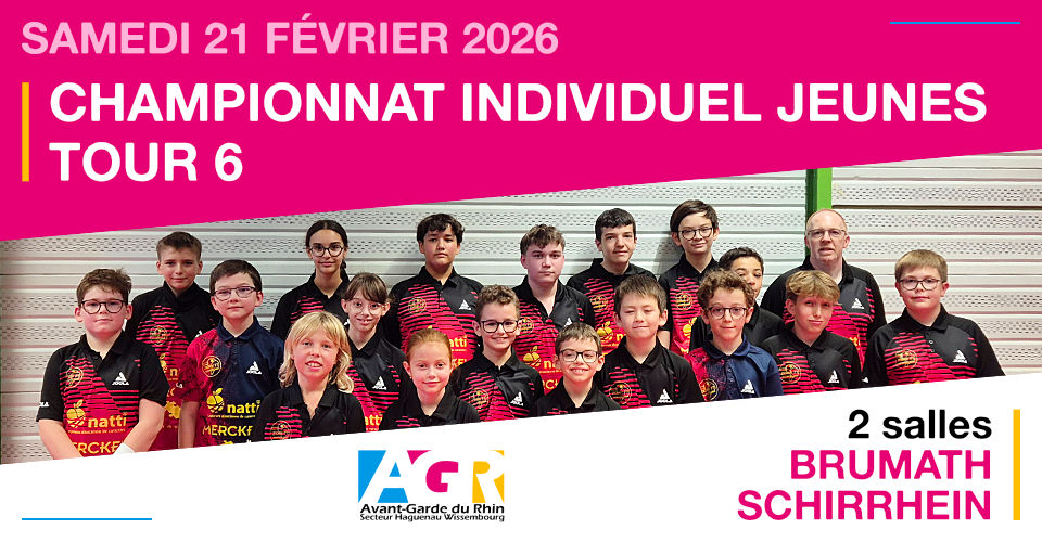 Championnat Individuel Jeunes - 6ème tour 2025-2026