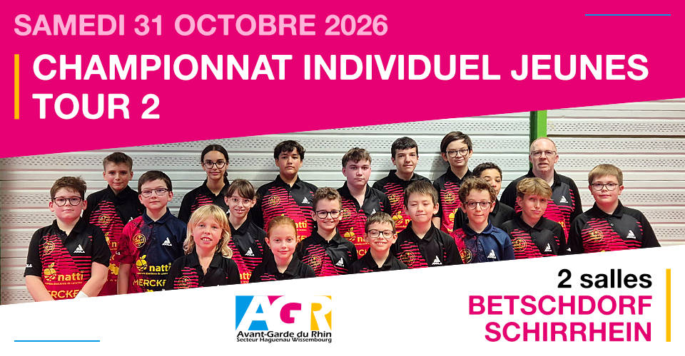 Championnat Individuel Jeunes - 2ème tour 2026-2027