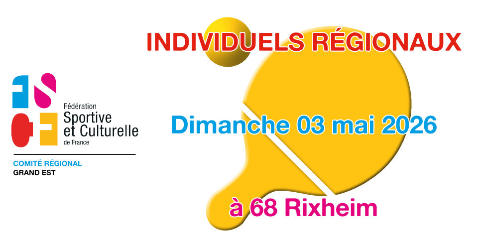 AGR - Individuels régionaux 2025-2026