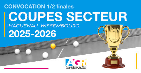 Coupes Secteur 2025-2026