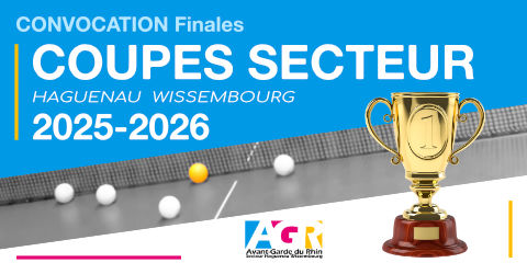 Coupes Secteur 2025-2026