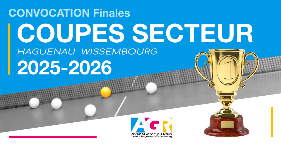 Coupes Secteur 2025-2026