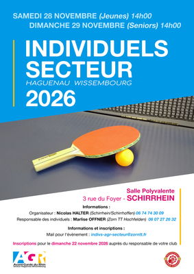 AGR - Individuels Secteur Haguenau-Wissembourg 2026