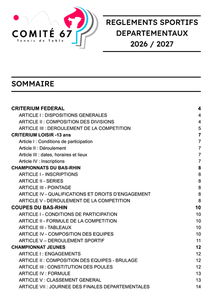 Règlement sportifs départementaux 2026-2027