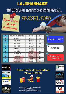 Tournoi Inter Régional de St Jean Kourtzerode