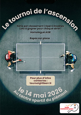 Tournoi de l'Ascension du TT BARR 2026